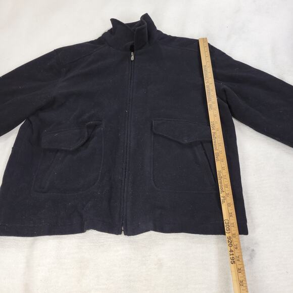 VTG Columbia Jacket Coat Mens Size XXL Black Wool Blend Zip Chore Winter Cold - Picture 13 of 16